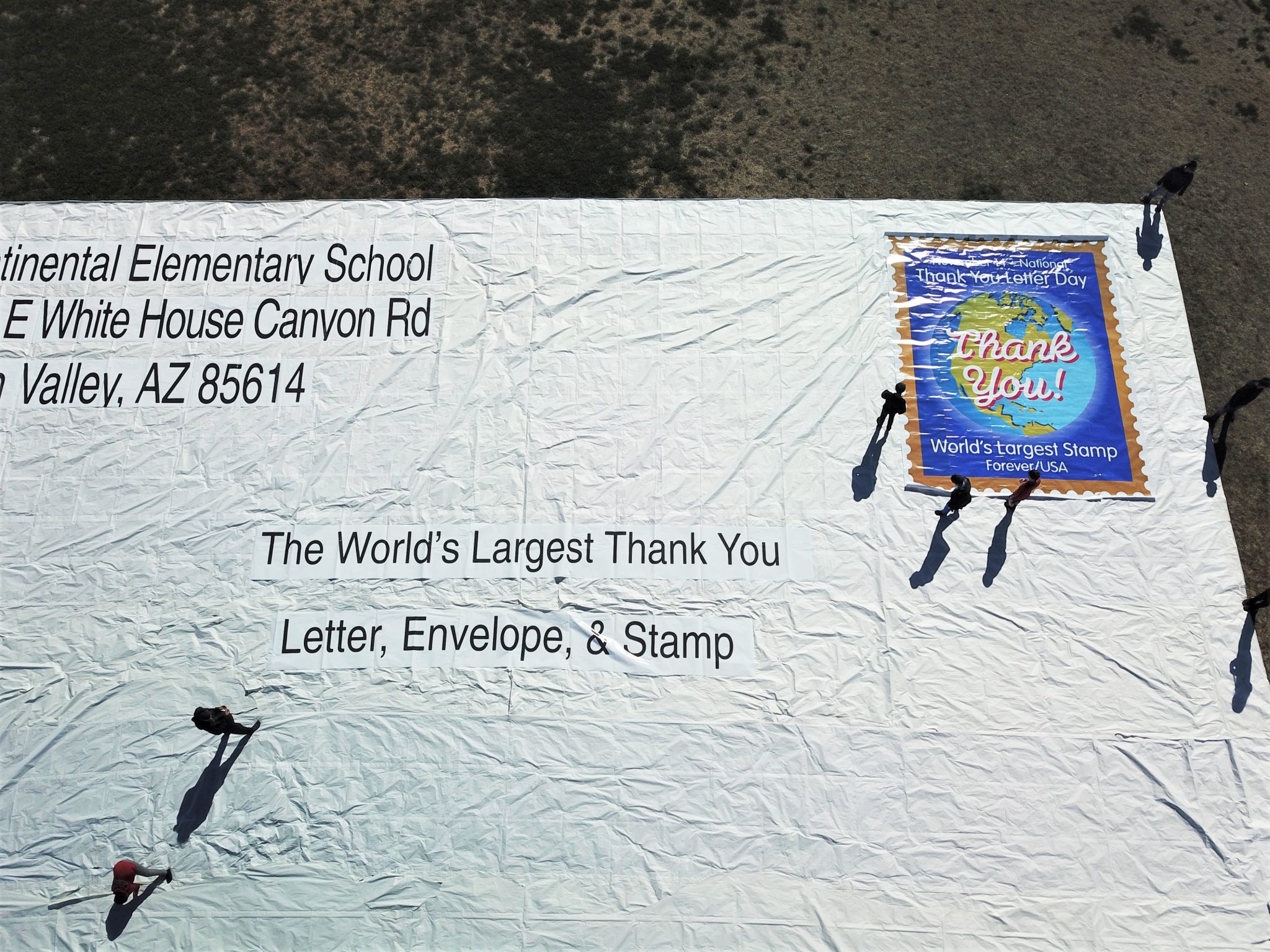 World's Largest Envelope & Stamp Record Attempt! National Thank You